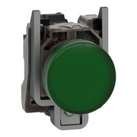 Schneider XB4BVB3 Signálka s LED, 24V, zelená