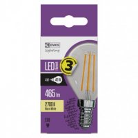 LED žárovka Filament 4W(40W) 465lm E14 WW mini globe Emos teplá bílá