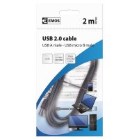 USB kabel 2.0 A/M-MICRO B/M 2M Emos SD7402