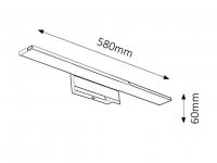 Rabalux 5737 Louise chrom LED 10W IP20