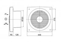 Maico 0081.0309 EN 31 nástěnný axiální ventilátor