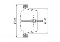Maico 0151.0369 TFA 10 ventil talířový kovový