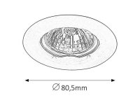 Spot relight GU5.3 12V 1x 50W IP20 bronz RABALUX 1090