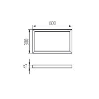 Rámeček pro LED panel ADTR 3060 W 29840 Kanlux