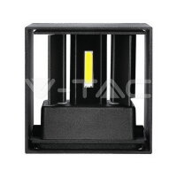 12W LED Wall Lamp With Bridgelux Chip Black 4000K Square, VT-759-12 SKU218530