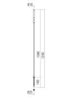 Sloupkové svítidlo TORCH ST LED 1.5W 120CM IP65 DGR 3000K REDO 90450