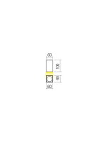 Stropní svítidlo QUAD PL LED COB 3W IP65 DG 3000K REDO 90091