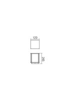 VITRA CD E27 1X15W IP54 WH REDO 9108