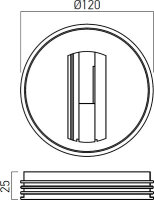 MINITRACK 1c CEILING ADAPTER S