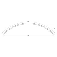 XFREE S CURVED 1500mm 90dgr SURF./SUSP.