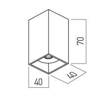 XPONY FIXED CEILING SQ. 5W 220-240V AC 3