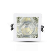 GU10 Fitting White+Chorme Square, VT-875 V-TAC SKU3168