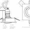 PASADENA GU10 SQ I zápustná černá 230V GU10 50W RENDL R12711