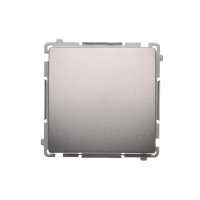 Ovládač zapínací ZVONEK, řazení 1/0, 16AX, 250V~, Inox KONTAKT SIMON BMD1A.01/21