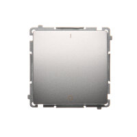 Spínač dvojpólový, řazení 2, 10AX, 250V~, stříbrná matná metalizované BMW2.01/43