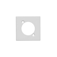 Kryt K45 prázdný pro konektory XLR 45×45mm čistě bílá KONTAKT SIMON K122/9