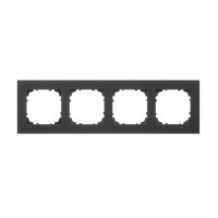 Rámeček 4 násobný černá matná KONTAKT SIMON TRD4.163/149