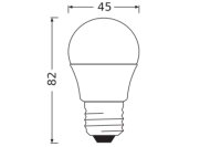 LED CLASSIC P V 60  6.5W/3000K E27 LEDVANCE 4099854542060
