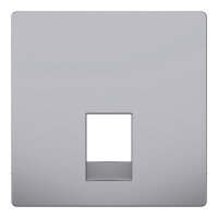 Centrální deska Merten D-Life RJ11/RJ12 Stainless Steel SCHNEIDER MTN4215-6036