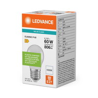 Světelný zdroj LED CLASSIC P V 6.5W 840 Frosted E27 LEDVANCE 4099854773082