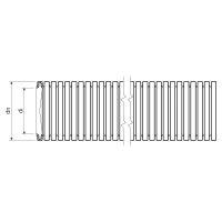 Ohebná trubka PVC MONOFLEX pr. 25 mm, 22212, 320N/5cm, světle šedá