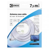 Anténní koaxiální kabel 90° 7,5M Emos SD3107