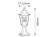 Velence E27 1x 60W IP43 černá RABALUX 8206