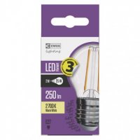 LED žárovka Filament 2W(25W) 250lm E27 WW mini globe Emos teplá bílá