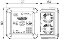 OBO TD-4/I Kombinovaný ochranný přístroj  pro systémy ISDN a DSL 170V bílá plast