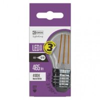 LED žárovka Filament 4W(40W) 465lm E27 NW mini globe Emos neutrální bílá