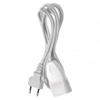 Dvoužilový pohyblivý přívod 3 m 1 zásuvka bílý PVC 0,75mm2 EMOS P01303