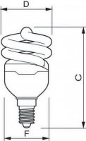 Philips Žárovka Tornado T2 8W CDL E14 220-240V 1PF/6