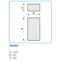 MG 110X30 02616 Spojka pro kanály METRO 110x30 IBOCO B02616