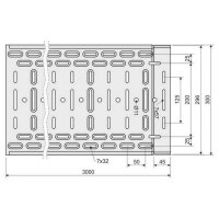Žlab kabelový s integrovanou spojkou Kopos KZI 110X300X1.00_EC (Jupiter)