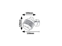 Basil E14 1X 10W IP20 saténový chrom RABALUX 5379