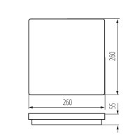 Kanlux 33343 BENO 24W NW-L-GR Přisazené svítidlo LED