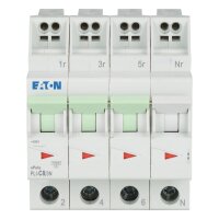 PLI-C8/3N Jistič PLI (bezšroubové svorky nahoře) char C 3+N-pólový 10kA 8A