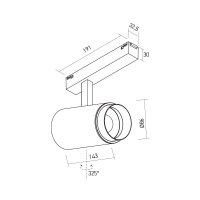 XCLICK M ADJ. DALI PROJECTOR 32,4W 48V D