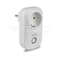 WIFI Plug EU Amazon Alexa & Google Home Compatible, VT-5001 V-TAC SKU8415