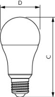 LEDbulb ND 13-100W A60 E27 827 1CT PHILIPS 872110305770900