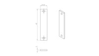 Přímá spojka ACC-PROFIL STRAIGHT CONNECTOR SHORT GREENLUX GXLP2611