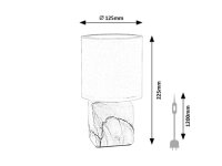 Stolní lampa NALISA mramorový efekt E14 1x MAX 40W IP RABALUX 74069