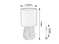 Stolní lampa NALISA mramorový efekt E14 1x MAX 40W IP RABALUX 74066