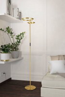 Stojací lampa CASTELPOTO 1 LED-CCT M.TOUCH 28W IP20 kartáč. mosaz EGLO 901975