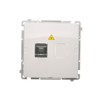 Světlovodná/optická zásuvka samostatná SC/APC bílá KONTAKT SIMON BMGS1.01/11