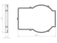Mezirámeček KompaX 1, výška 25 mm, do betonu KAISER 1293-13