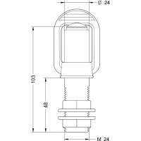 Držák závitový SPINOTTO FZ ocelový plech SIRENA 83508