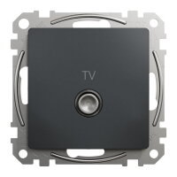 Sedna D/E TV zásuvka průběžná 7dB, Antracit SCHNEIDER SDD114474