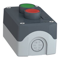 Schneider XALD214 Ovládací skříňka dvoutlačítková, 1 Z - zelená, 1 V - rudá