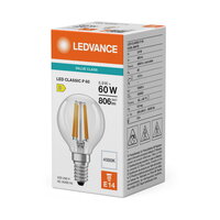 Světelný zdroj LED CLASSIC P V 5.9W 840 Clear E14 LEDVANCE 4099854785344